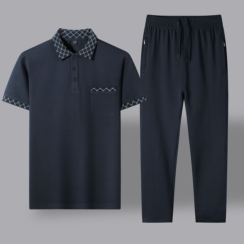 Embroidery Cotton Shirt - Conjunto de Camisa de Manga Curta