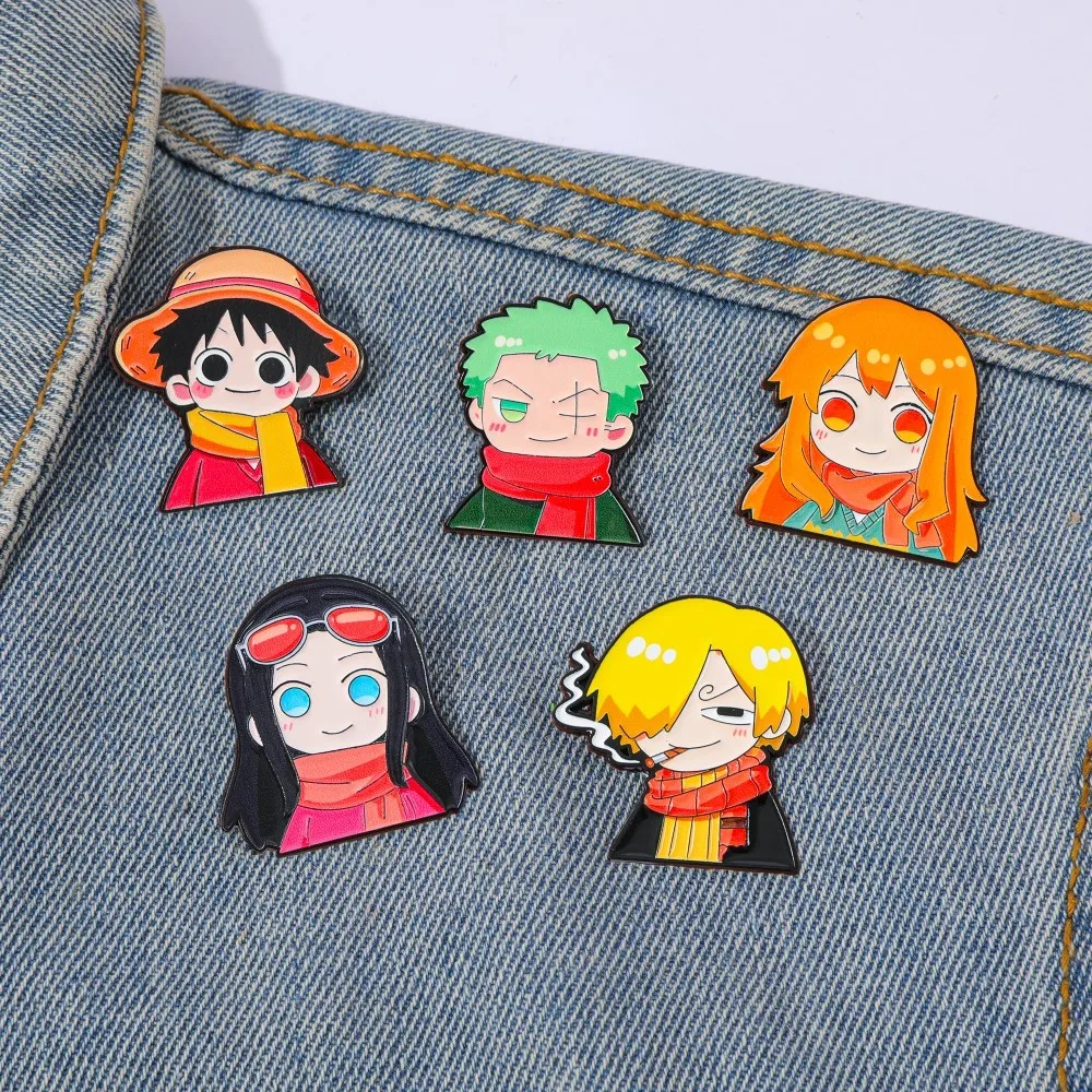 Embroidery Reddit - 5 Peças Broche de Anime Fofo