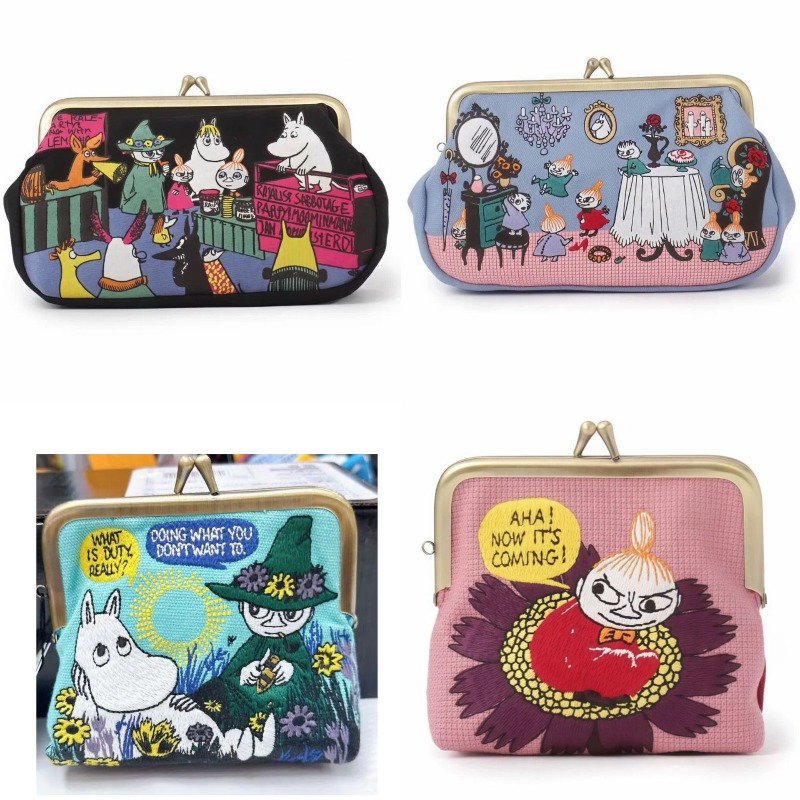 Embroidery Bag - Mini Porta-Moedas da Série Moomins Anime