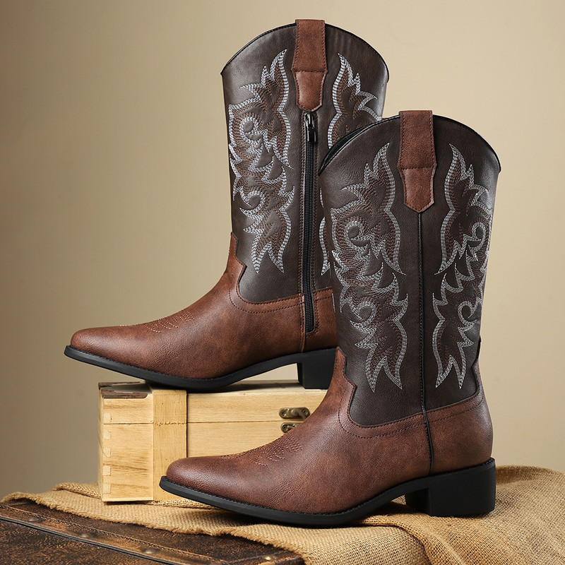 Embroidery Garments - NOVO: Botas Masculinas de Cano Alto