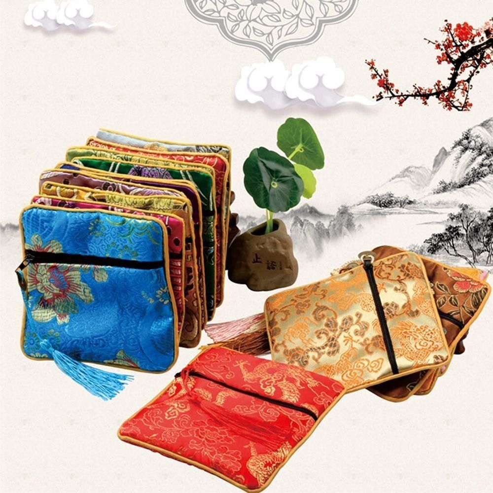 Embroidery Bag - Organizador de joias em tecido de