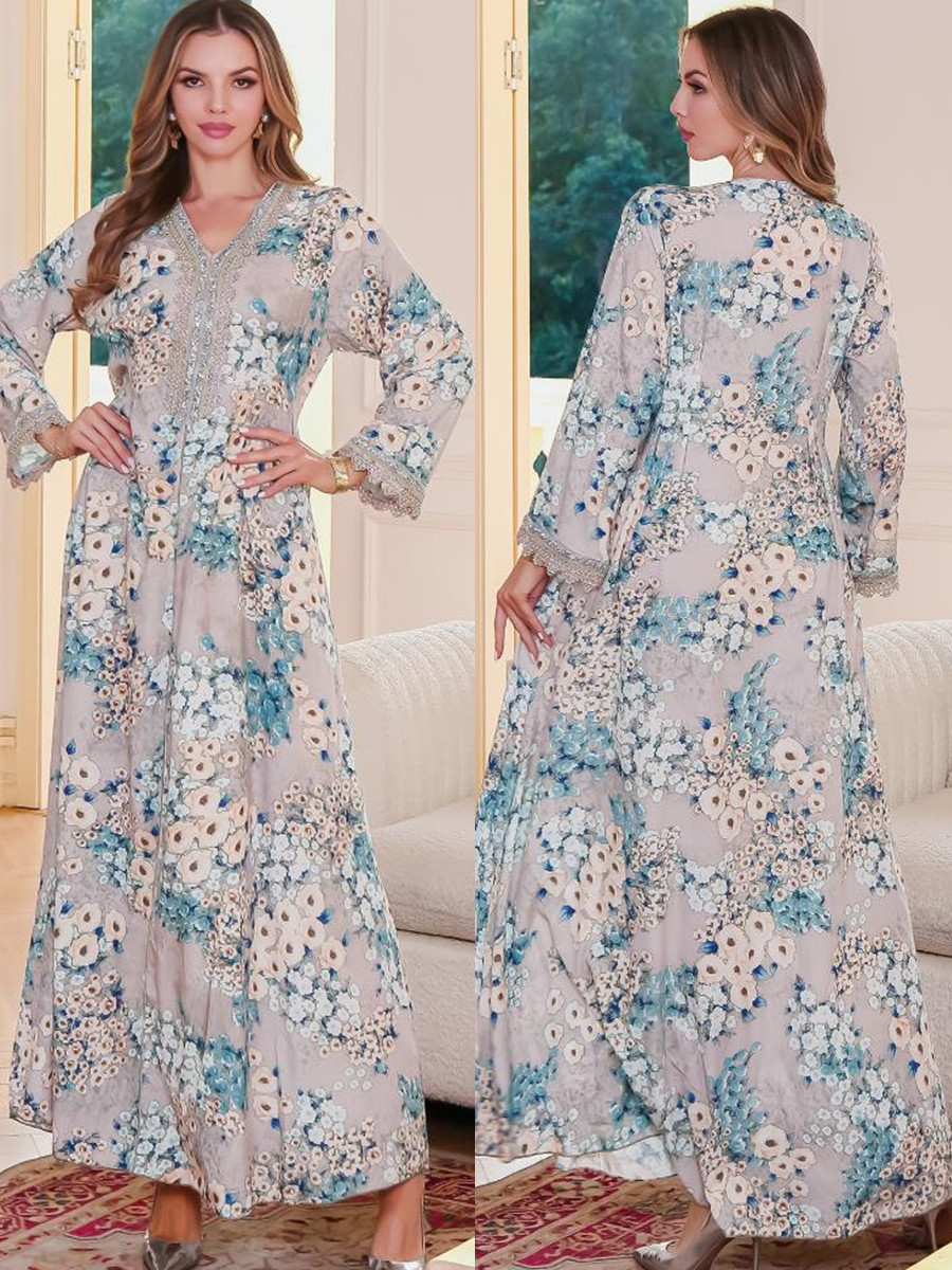 Mulheres muçulmanas dubai abay - Embroidery Kebaya avaliação e preço