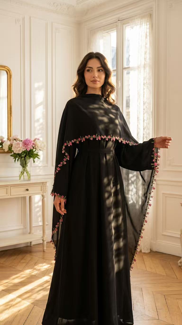 Abayas Elegantes com Bordado,  - Embroidery Kebaya avaliação e preço