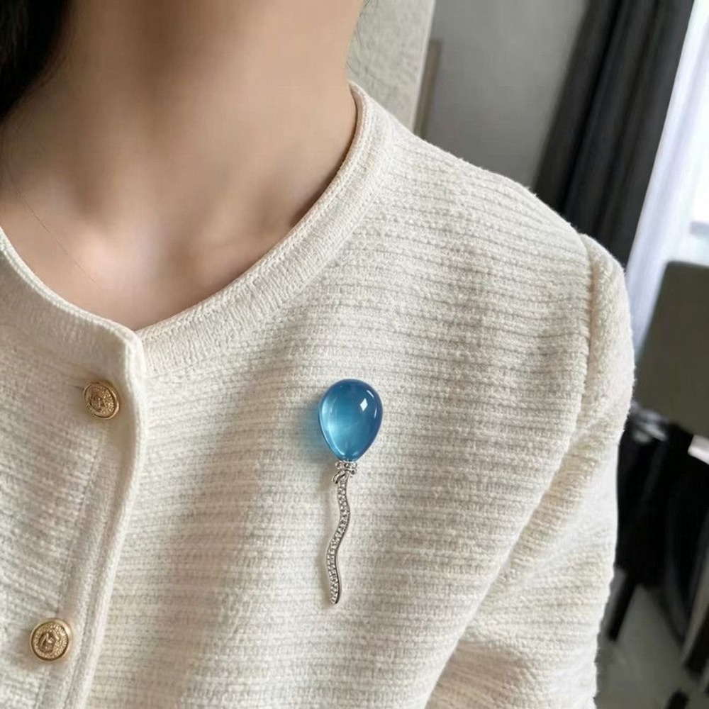 Broche de Balão Azul Exquisito - Embroidery Bali avaliação e preço