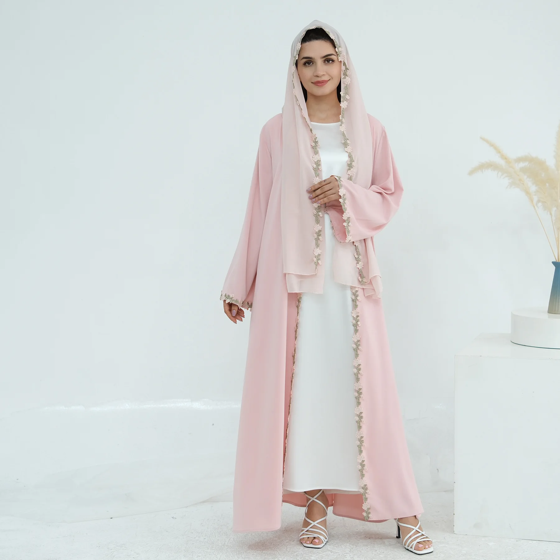 Cardigã Muçulmano Bordado para - Embroidery Kebaya avaliação e preço