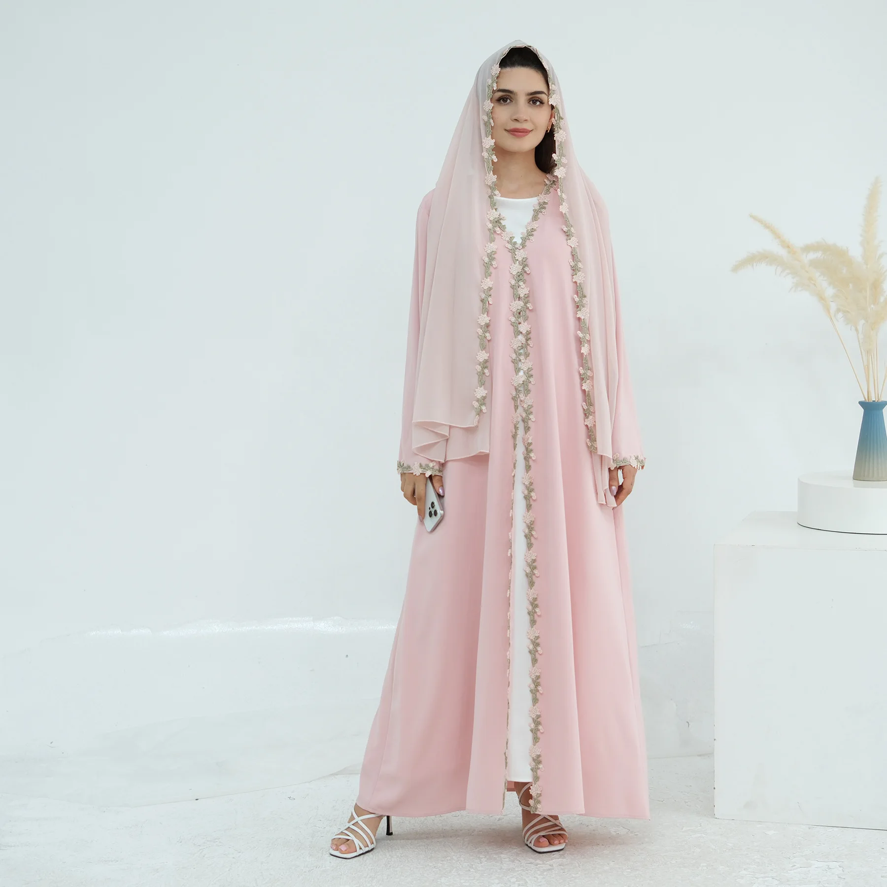 Cardigã Muçulmano Bordado para - Embroidery Kebaya avaliação e preço