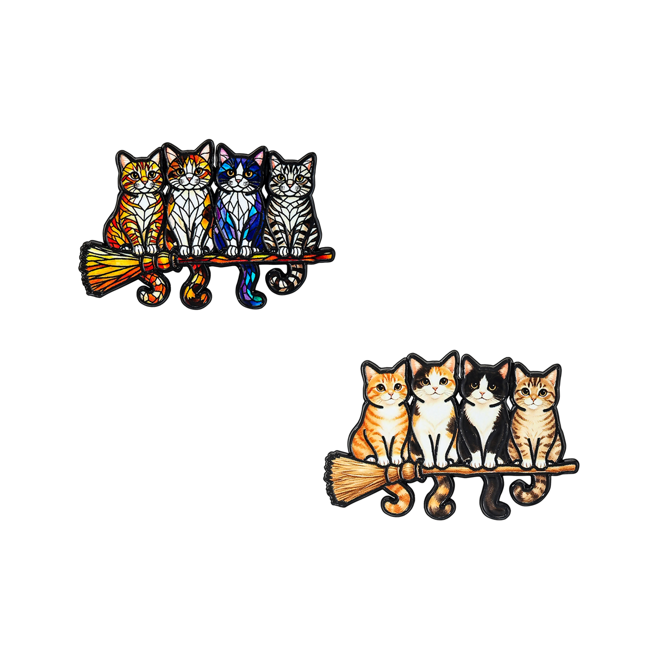 Conjunto de 3 broches de gato, - Embroidery Reddit avaliação e preço