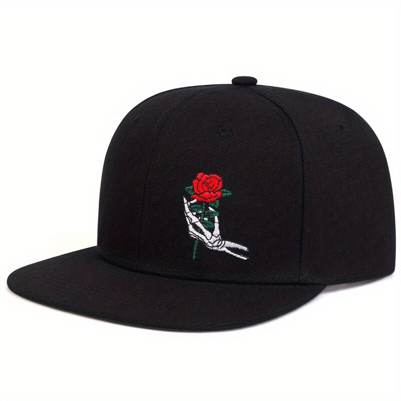 Unissex esqueleto dedo rosa bo - Embroidery Rose avaliação e preço