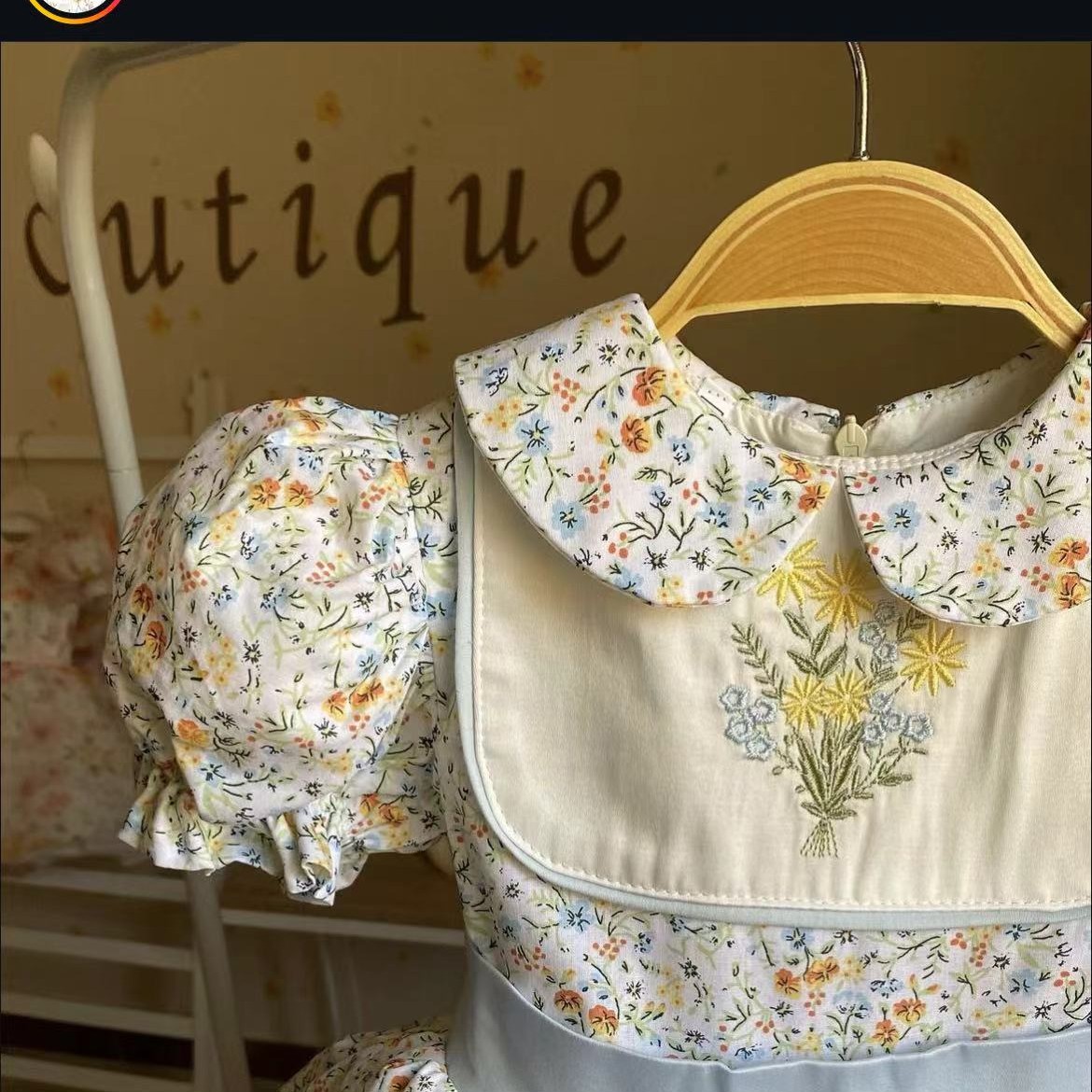 0-12y bebê menina verão flor b - Embroidery Yellow Dress avaliação e preço