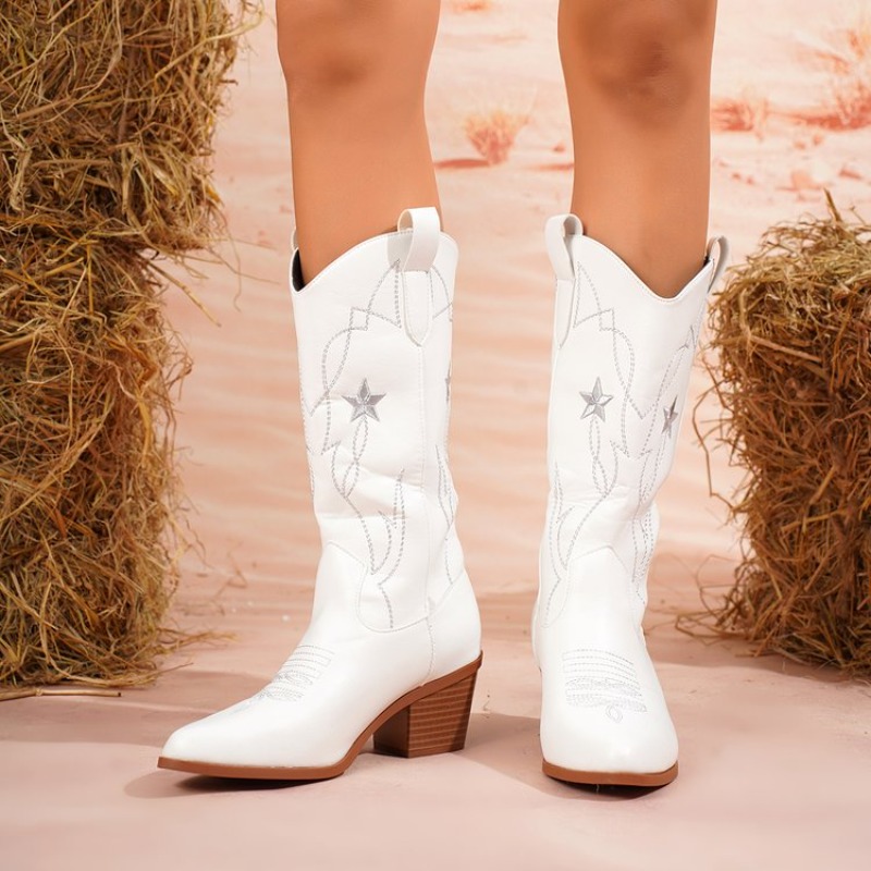 Botas Femininas de Cano Médio  - Embroidery Online avaliação e preço