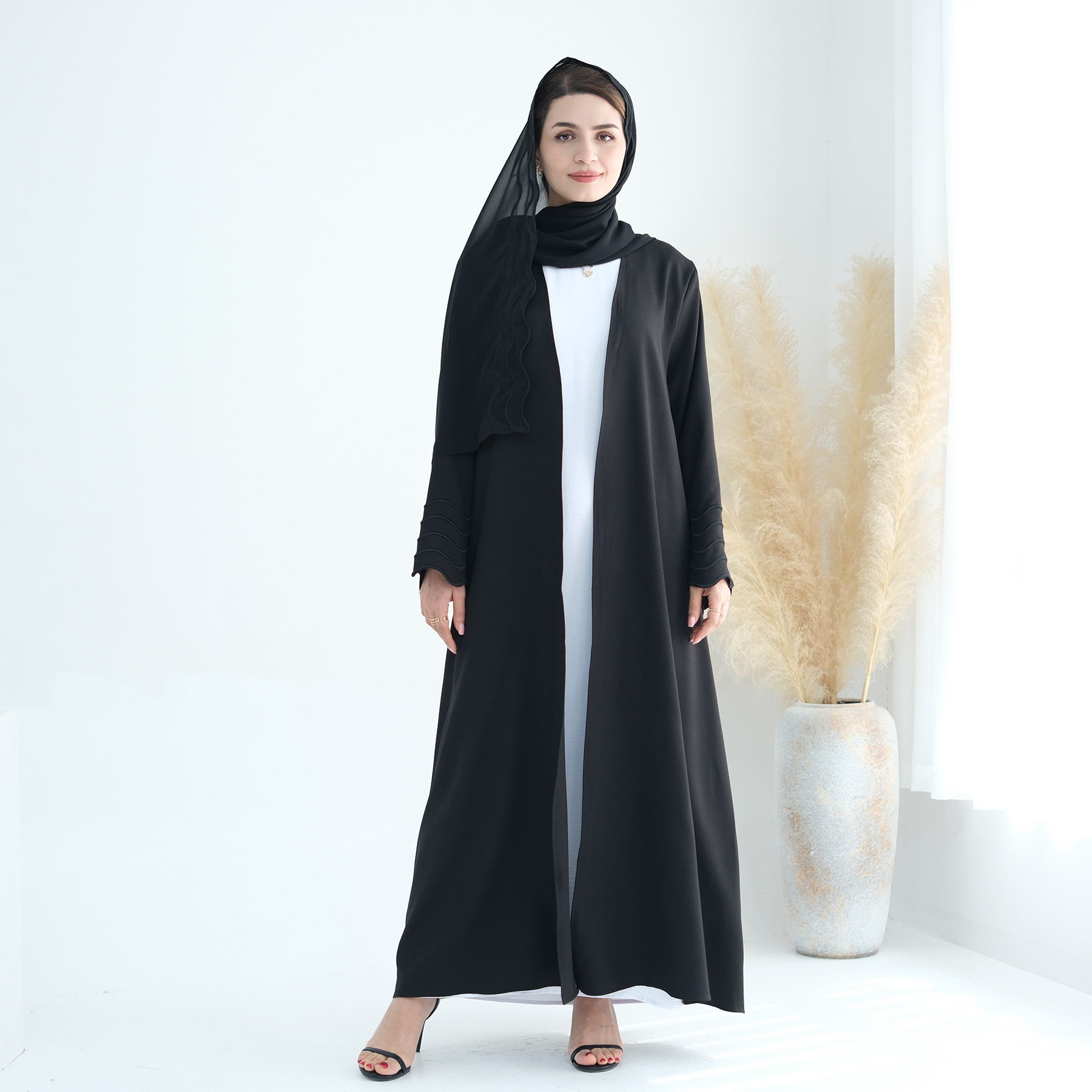 Vestido de Hijab Bordado para  - Embroidery Kebaya avaliação e preço