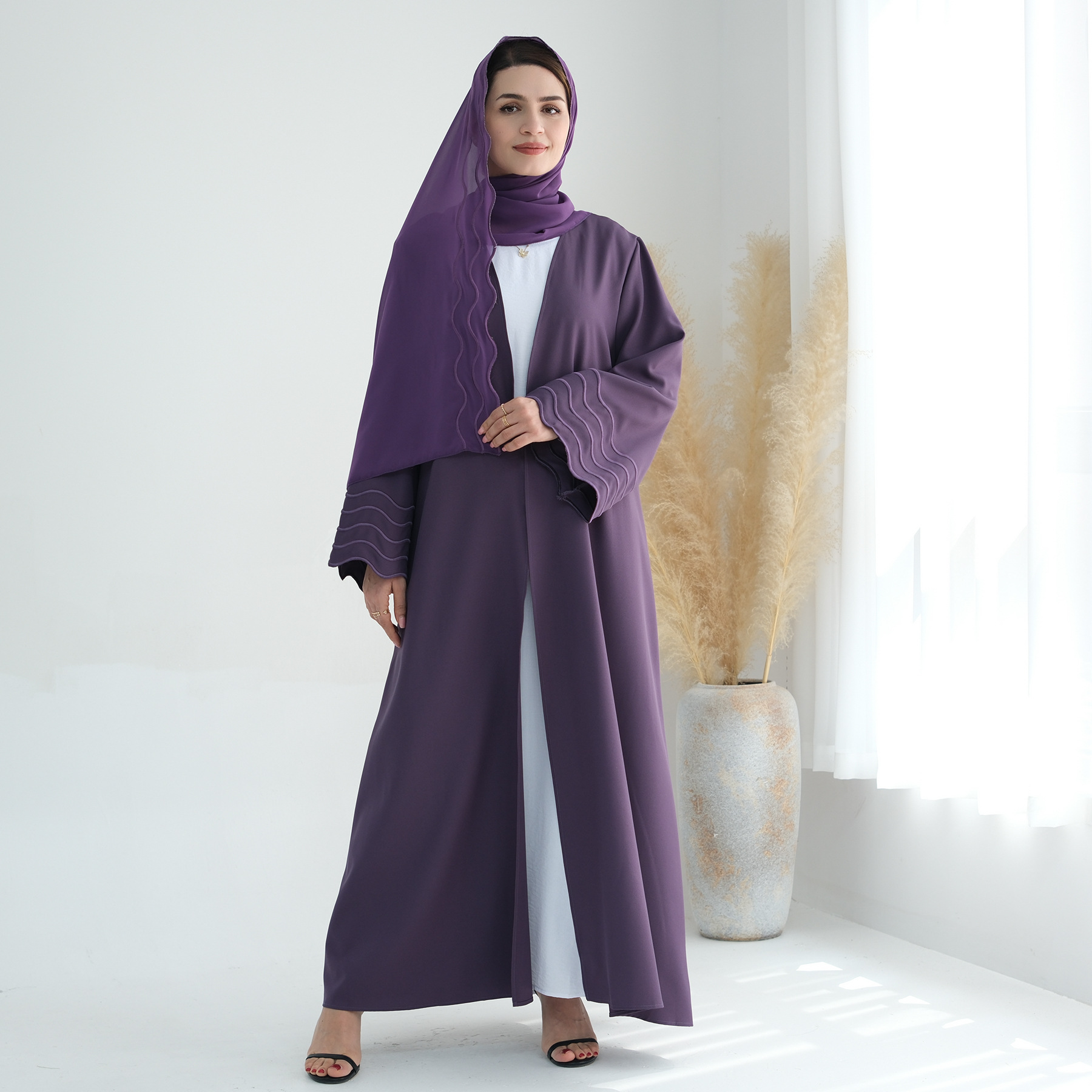 Vestido de Hijab Bordado para  - Embroidery Kebaya avaliação e preço
