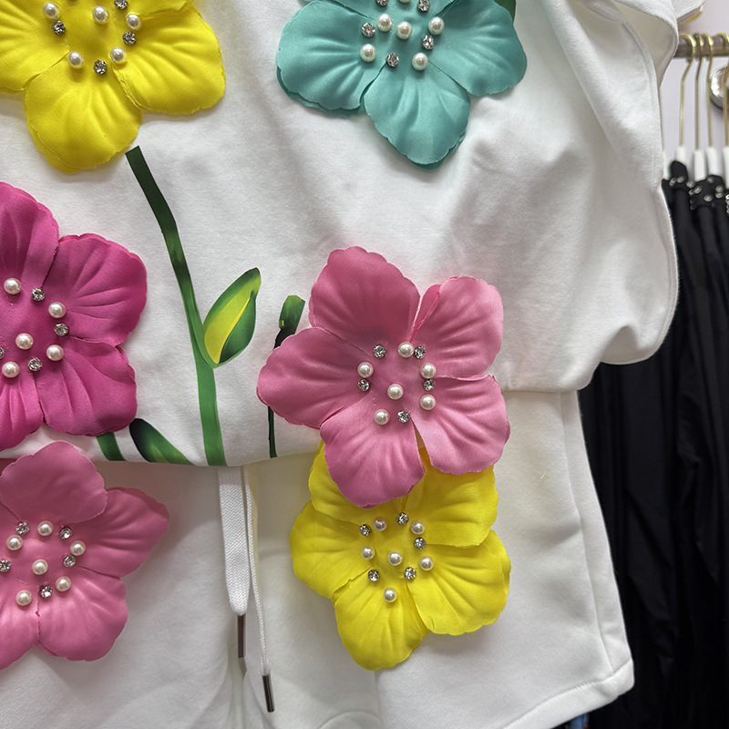 Verão colorido 3d flores camis - Embroidery Cotton Shirt avaliação e preço