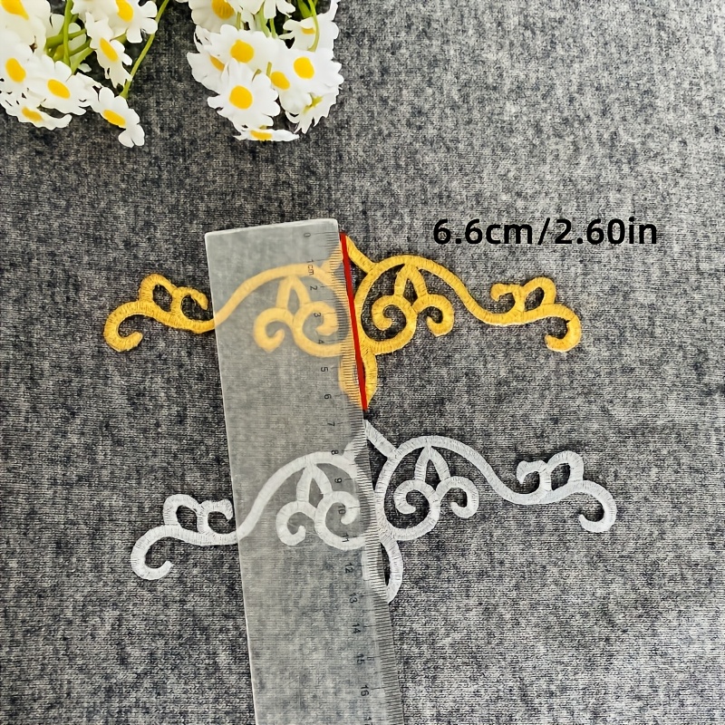5 peças de patches de tecido b - Embroidery Meaning avaliação e preço
