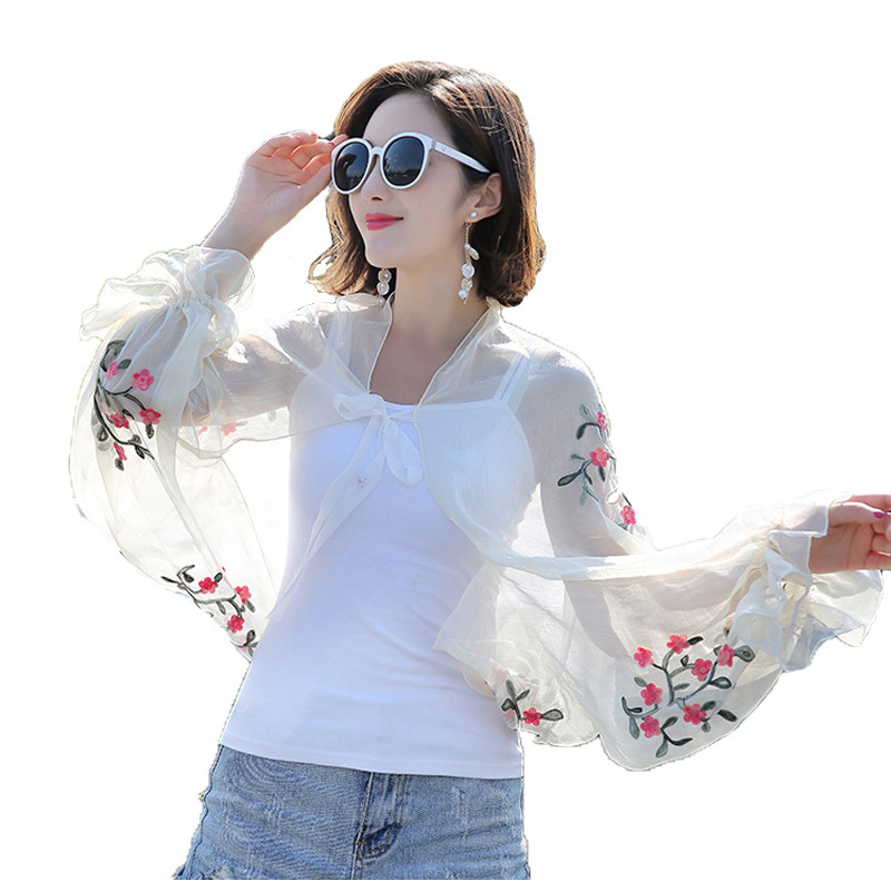 2025 verão novas mulheres long - Embroidery Cotton Shirt avaliação e preço