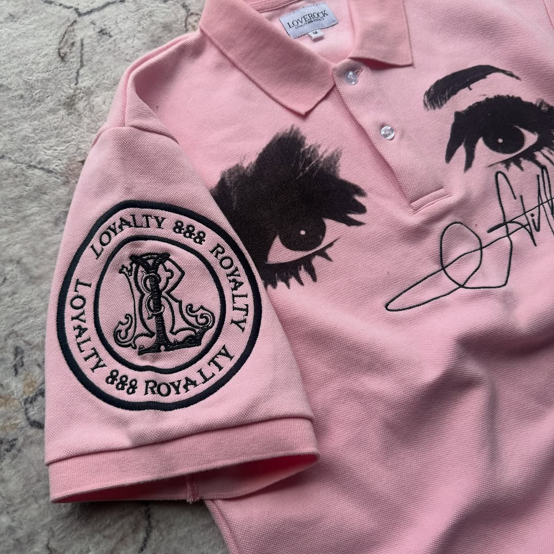Camisa Polo Estilo Retro Ameri - Embroidery Design Logo avaliação e preço