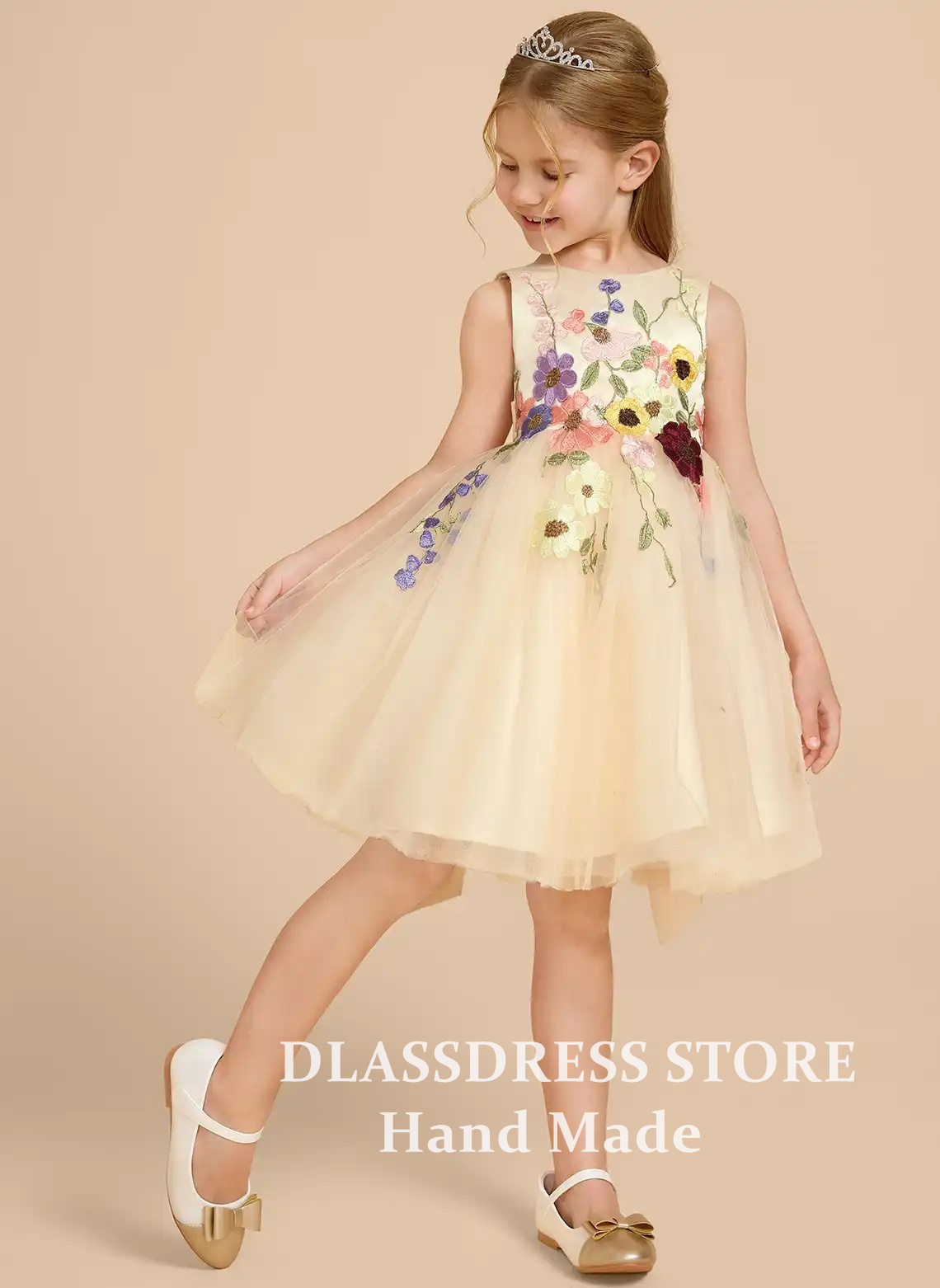 Vestidos Personalizados de Tul - Embroidery Yellow Dress avaliação e preço
