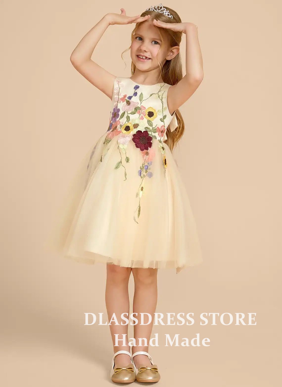 Vestidos Personalizados de Tul - Embroidery Yellow Dress avaliação e preço