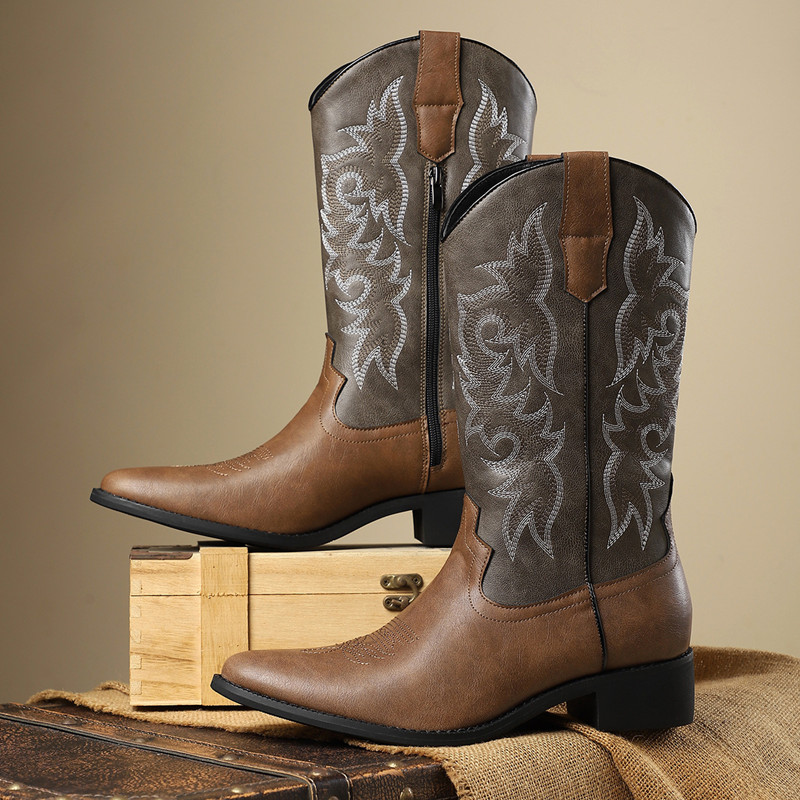 NOVO: Botas Masculinas de Cano - Embroidery Garments avaliação e preço