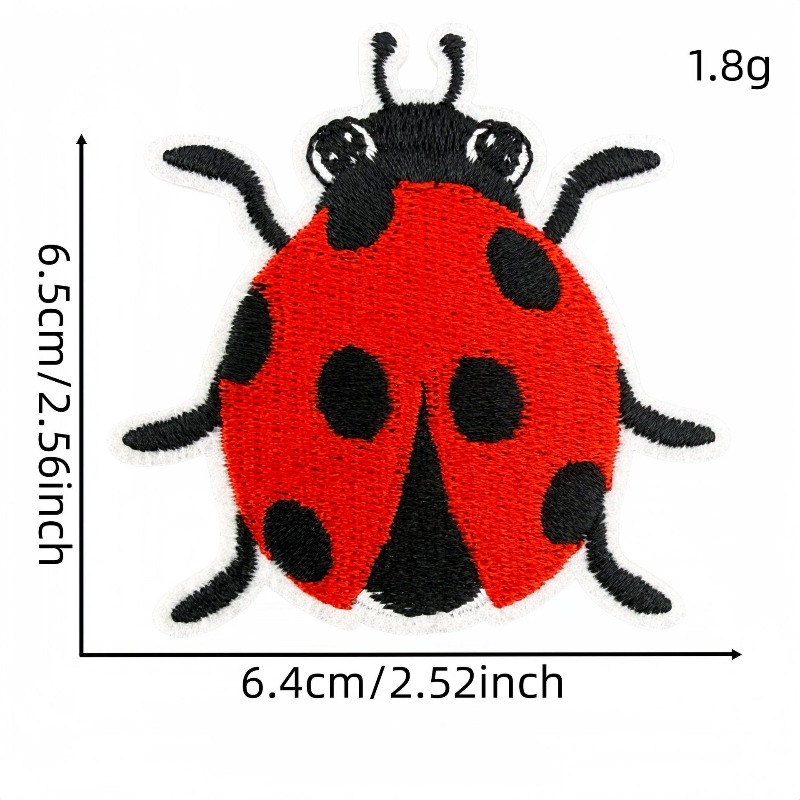 Patches bordados criativos e f - Embroidery Lady Bug avaliação e preço