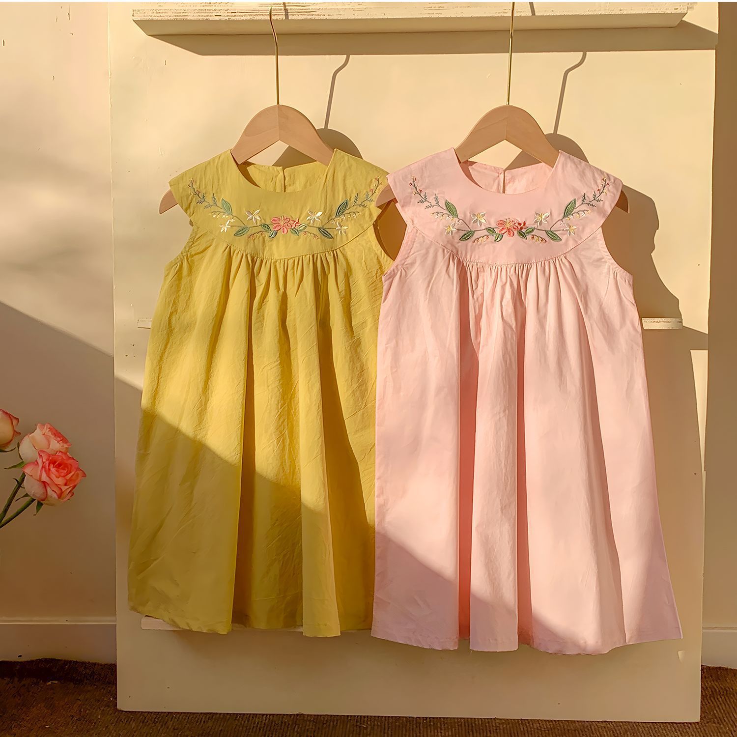 Vestidos Casuais de Verão para - Embroidery Yellow Dress avaliação e preço