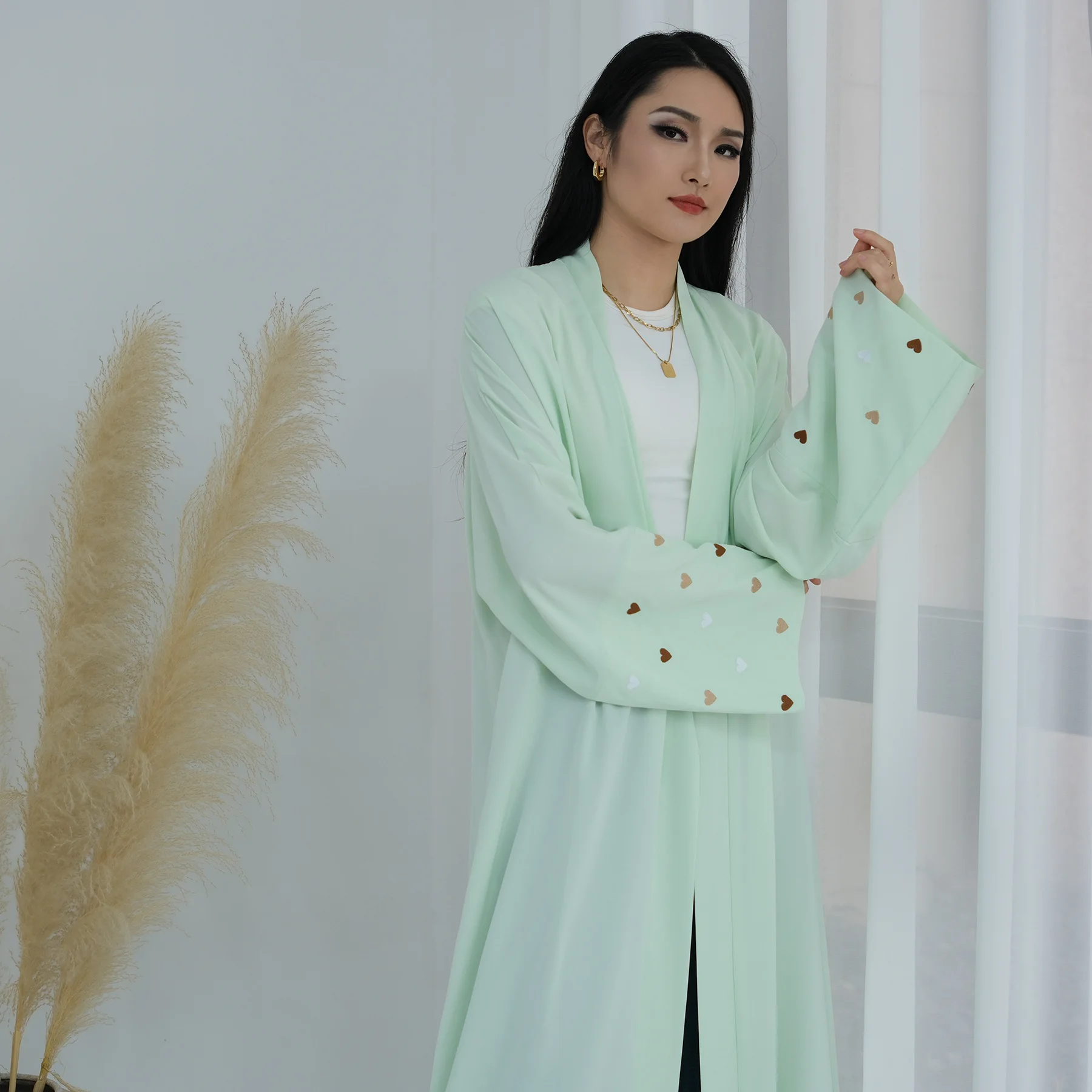 Vestido Longo com Bordado em F - Embroidery Kebaya avaliação e preço